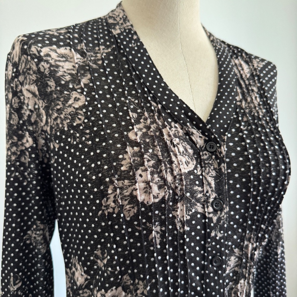 San Francisco - Blanc and White Floral Long Sleeve Shirt